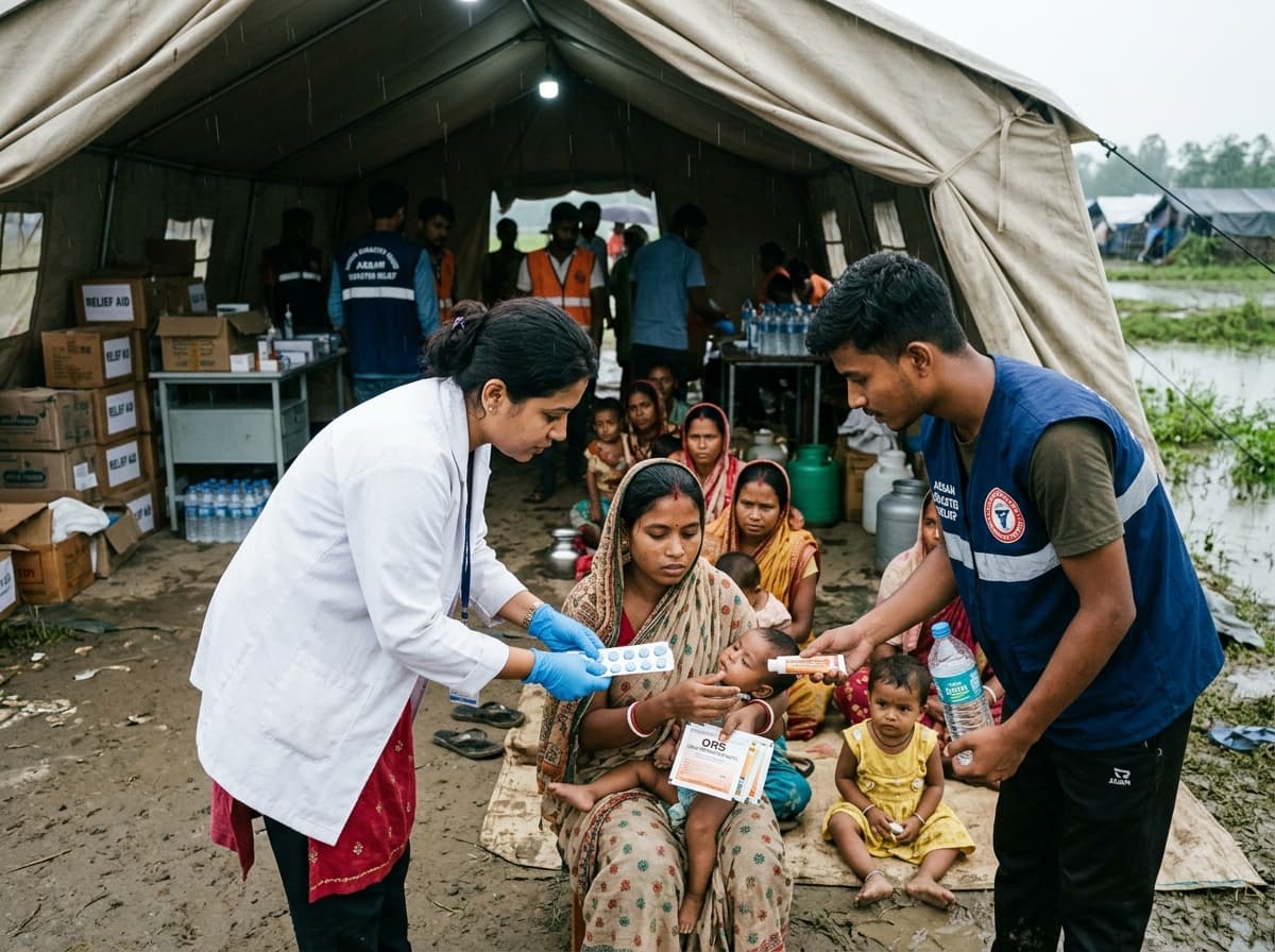 Emergency Medical Camp & Water Tablets